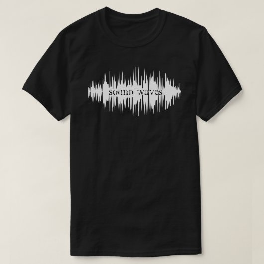 Muziek voor  geluidsgolven t-shirt (Design voorkant)