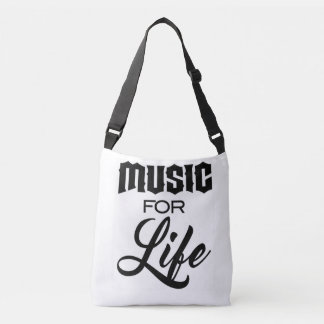 Muziek voor het leven Canvas tas