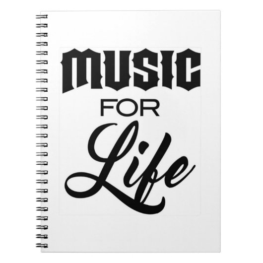 Muziek voor het leven Notitieboek (Voorkant)