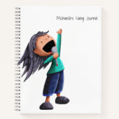 Muziek voor leuk meisje notitieboek (Voorkant)