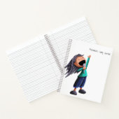 Muziek voor leuk meisje notitieboek (Binnen)