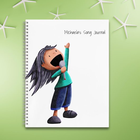 Muziek voor leuk meisje notitieboek