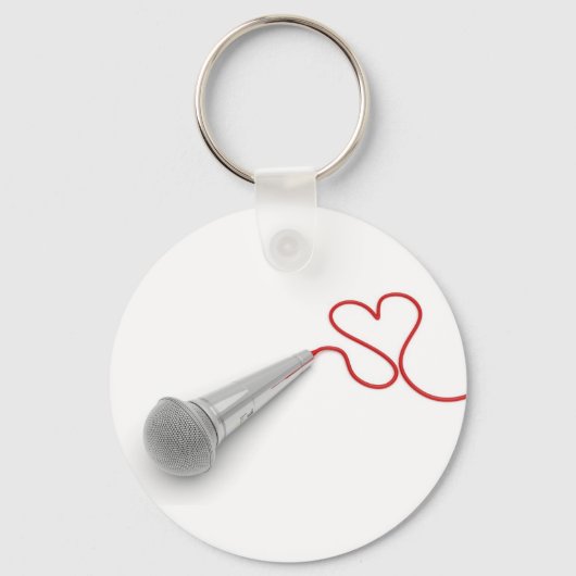 Muziek voor liefde sleutelhanger (Voorkant)