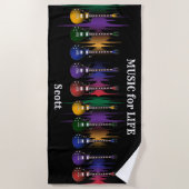 Muziek voor Life Guitar Strandlaken (Voorkant)