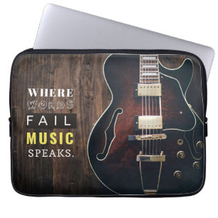 Muziek voor muziek laptop sleeve