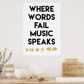 Muziek voor muziek poster (Keuken)