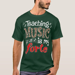 Muziek voor muzieleraren Onderwijs is mijn forte m T-shirt
