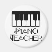 Muziek voor piano-leraar magneet (Voorkant)