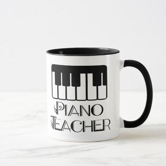 Muziek voor piano-leraar mok (Rechts)