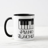 Muziek voor piano-leraar mok (Links)