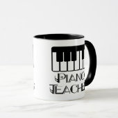 Muziek voor piano-leraar mok (Voorkant rechts)