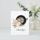 muziek voor volwassenen, vinylrecord bedankt kaart (Staand voorkant)