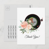 muziek voor volwassenen, vinylrecord bedankt kaart (Voorkant / Achterkant)