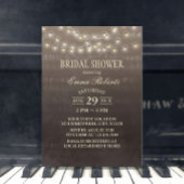 Muziek Vrijgezellenfeest Elegant String Lights Kaart