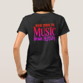 Muziek Vrouwen T-shirts Jazz Gitaarspeler Brass (Achterkant)