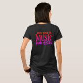 Muziek Vrouwen T-shirts Jazz Gitaarspeler Brass (Achterkant volledig)