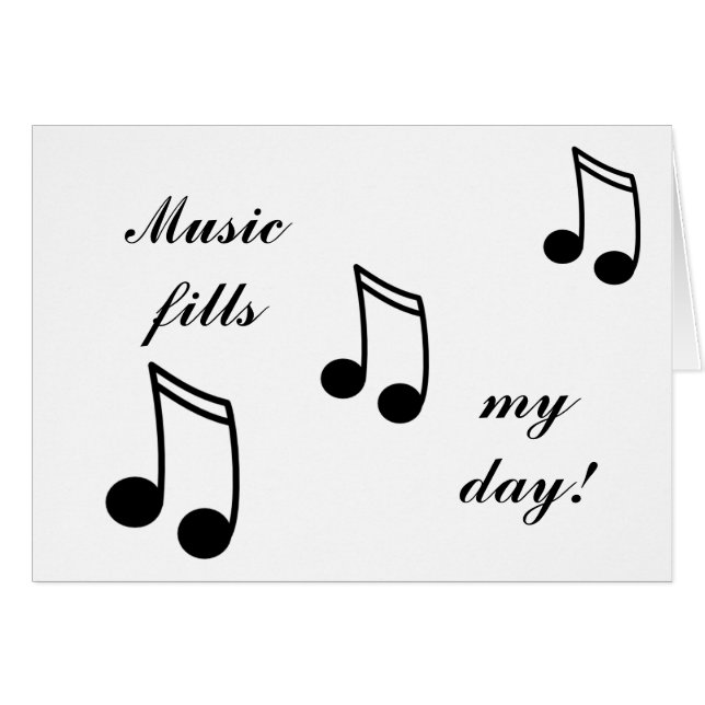 Muziek vult mijn dag! (Voorkant Horizontaal)
