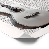 "Muziek wast het stof weg van de ziel Poster (Hoek)