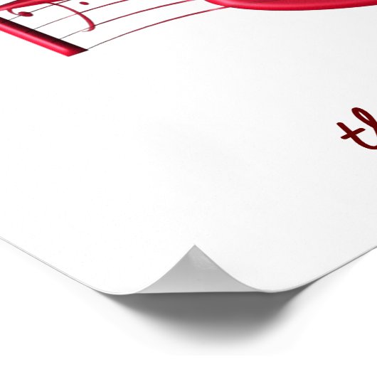 Muziek wast weg - poster (Hoek)