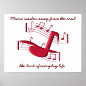 Muziek wast weg - poster (Voorkant)