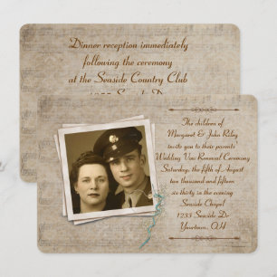  muziek Wedding Vow Renewal Kaart