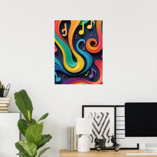 Muziek wiegt poster