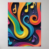 Muziek wiegt poster (Voorkant)