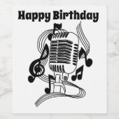 Muziek Wijn Etiket (Enkel label)