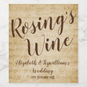  muziek Wijnlabel Wijn Etiket (Enkel label)