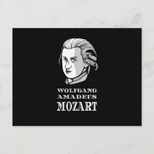 Muziek - Wolfgang Amadeus Mozart Portret Briefkaart