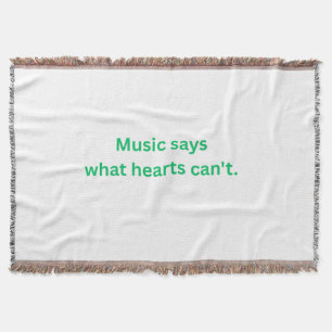 Muziek Zegt Wat het Hart Niet Kan Weggooien Dekbed Deken