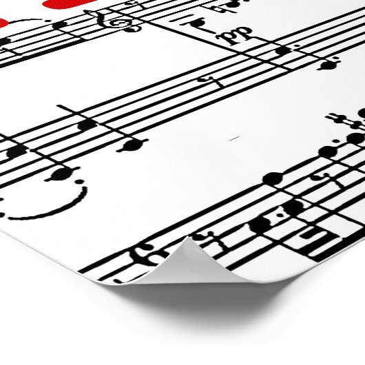 muziek zingen poster (Hoek)