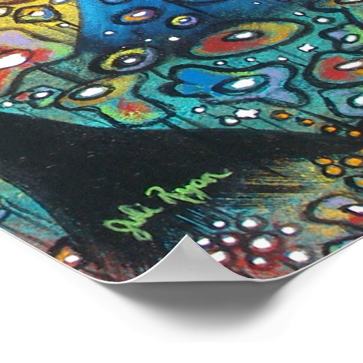 Muziek zit in haar sol poster (Hoek)