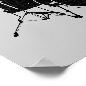 muziek, zwarte drums poster (Hoek)