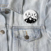 muziekaap ronde button 5,7 cm (In situ)