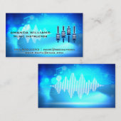 Muziekachtergrond | Kanaalcontroller Visitekaartje (Voorkant / Achterkant)