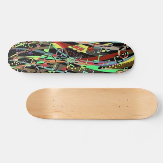 Muziekachtergrond Skateboard (Horizontaal)