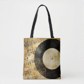 muziekachtergrond tote bag (Voorkant)