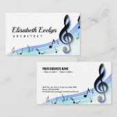 Muziekachtergrond Visitekaartje (Voorkant / Achterkant)