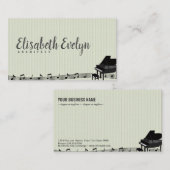 muziekachtergrond visitekaartje (Voorkant / Achterkant)