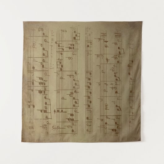 Muziekachtergrond voor  vel wandkleed (Voorkant (horizontaal))