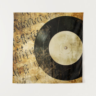  muziekachtergrond wandkleed