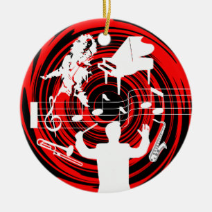Muziekafbeelding Foto toevoegen Keramisch Ornament