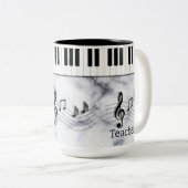 Muziekafbeelding Tweekleurige Koffiemok (Voorkant rechts)