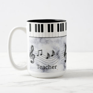 Muziekafbeelding Tweekleurige Koffiemok