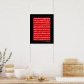 muziekafdruk voor muur poster (Keuken)