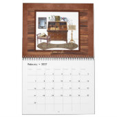 Muziekagenda, illustraties van muziekinstrumenten kalender (Feb 2027)