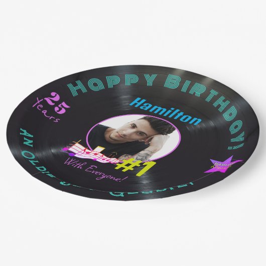 Muziekalbum Verjaardagspapier Bord - HAMbWG (Gekanteld)