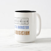 Muziekalfabetisme is iets dat ik graag eet Kittens Tweekleurige Koffiemok (Voorkant rechts)