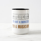 Muziekalfabetisme is iets dat ik graag eet Kittens Tweekleurige Koffiemok (Center)